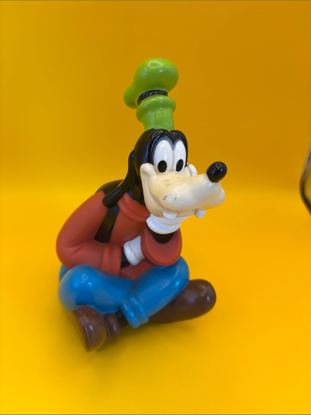 Goofy Figure Figurine — Multicolor (Green Hat, Red Shirt, Blue Pants) Vtg. Bank